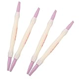 EPIGEIST 4 Stück Nagelhautentferner Doppelköpfiger Quarzstein Nagelpolierer Nagelpflegewerkzeug für Zuhause und Salon