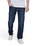 JACK & JONES Jeans Herren Stretch lang Straight Fit JJICLARK Jeanshose Hose Denim, Länge:32L, Farbe:Blue Denim (CB 142), Weite:33W