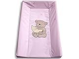 Wickeltisch Wickelbrett Wickelplatte Wickeltischauflage 80x50 cm Phthalatfrei rosa