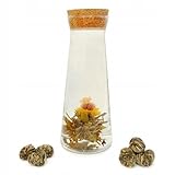 Winoszarnia Blühender Tee 'Gold Ingot' (1er Pack) | Handgebundene Teeblume Weiß-Grün | Premium Chinesischer ErblühTee mit Jasminblüte | Spektakuläres Geschenk | 1 Kugel für bis zu 4 Aufgüsse