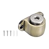 DTGN 53x33mm(LxB) Magnet-Türstopper - 1 Stück - Gut für Zuhause Büro Schlafzimmer Türstopper - Zinklegierung Bodenmontage Magnete Türstopper mit Schrauben - Bronze