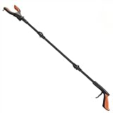 Kekoy 81cm Faltbare Greifer mit Licht, Greifer für Senioren, Greifer Müllzange, Anti-Rutsch-Kiefer, Gemütlich Gummigriff, Aufhebehilfe für Senioren, Magnethaken für Müll Zange, Armverlängerung