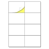 25 Blatt, 200 Stück - Etiketten Selbstklebend Adressaufkleber A4, Klebeetiketten Aufkleber zum Beschriften - 105 x 74,25mm