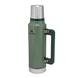 Stanley Classic Legendary Thermosflasche 1.4L - Thermos Hält 40 Stunden Heiß Oder Kalt - Edelstahl Thermoskanne - BPA-Frei - Spülmaschinenfest - Hammertone Green