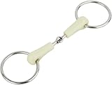 Equinate Wassertrense mit Apfelgeschmack 18mm einfach gebrochen 14,5cm | Anatomisch geformtes maulfreundliches Gebiss | Fördert die Speichelbildung und REGT die Kautätigkeit an