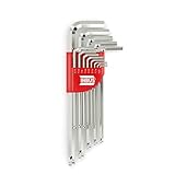 INBUS® 70426 Inbusschlüssel Set (Zoll) 13tlg, 0.05–3/8', mit Kugelkopf — Made in Germany