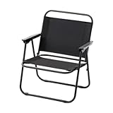 Ultraleichter, faltbarer Angelstuhl, bequem, tragbar, Strand-Lounge-Stuhl für Garten, Hof, Grillen, Wandern und Rucksackreisen, schwarze Outdoor-Sitzlösung
