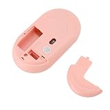 LICAEVEY Maustaste -Maus -Set für Drahtlose Tastatur, in Voller Größe Stiller Stilvoller, Schlanker Runde Taste, Ergonomische 2,4g -Tastatur 3 DPI Einstellbare Maus -Kombination für (PINK)