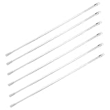 NUOBESTY 6 Stück Transparente Jalousien Bedienstäbe mit Haken Leichter Langlebiger Ersatz für Gardinen Einfach zu Montierende und Passende Vorhangstangen Zubehörteile
