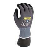 120 Stück Feinstrickhandschuhe Ergo Star | Nitril-Mikroschaum-Beschichtung, Karton, grau-schwarz, 9/L, L: 25cm, Arbeitshandschuhe, Industrie-Schutzhandschuhe, Montagehandschuhe, Industriehandschuhe