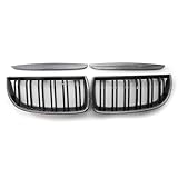 Cowl Grille Panel Für 325i 328i 328xi 335i 335xi 330i 330xi Für E90 91 2005-2008 Touring 4-Türer Auto Schwarz Front Hood Grille Grill(Carbon fiber)