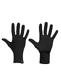 Icebreaker Unisex Merino Wolle Oasis Innenhandschuhe - 200 Leichtes Material - Schwarz, XS