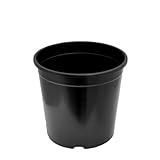KAGM Blumentopf Containertopf Anzuchttopf Pflanztopf Pflanzcontainer Blumenmkübel Schwarz 21cm