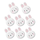 GLEAVI 1 Satz Einwegteller in Hasenform 8 Stück Osterparty Pappteller aus Lebensmittelechtem Papier Dekoratives Einweg Papiergeschirr für Osterfest und Party