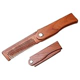 Haar- und Bartkamm, Faltbarer Bartkamm Männer für Herren, tragbarer Mini-Klappkamm antistatischer Taschenkamm, für Bart- und Haarpflege, ideal für Reisen und Alltag, Herren Geschenke
