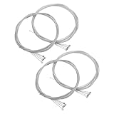 GALPADA 4 Stück Teiliges Fahrrad Bremskabel Langlebige Bremszüge für Vorder und Hinterrad Flexibles Bowdenzug Gehäuse Installieren Geeignet für Mountainbike und Rennrad