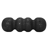 Rückenmassagerolle – Yoga-Schaumstoffrollen 45 cm | Tiefenmuskelmassage | Gewellter Fitness-Trainingsstab für Erholung und Entspannung