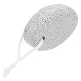 Mikinona Ovaler Bimsstein Fußpflege Hornhautentferner aus Natürlichem Vulkangestein Ergonomisch Geformt Sanftes Peeling für Tote Haut Effektives Entfernen von Hornhaut und Schwielen