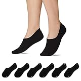 Snocks Sneaker Socken Schwarz Größe 39-42 6x Paar Herren Damen Füßlinge Sneakersocken Ballerina Socken