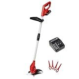 Einhell Akku-Rasentrimmer GC-CT 18/24 Li Power X-Change (18 V, Flowerguard, stufenlos teleskopierbarer Führungsholm, inkl. 20x Kunststoffmesser, 2,0 Ah PXC-Akku und Ladegerät)