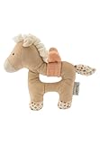 Sterntaler Greifling Pferd Sunny - Motorikspielzeug zum Rasseln, Fühlen und Spielen - Kuscheltier für Baby und Kinder mit Rassel als treuer Freund - Baby Spielzeug aus weichem Stoff, lichtbeige