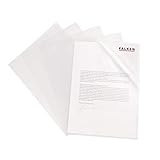 Original Falken 100er Pack Economy PP-Kunststoff Aktenhüllen. Für DIN A4 transparent genarbt farblos oben und seitlich offen Plastikhülle Klarsichthülle für Büro und die mobile Organisation