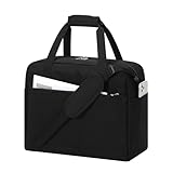 ZZY Wizzair Handgepäck 40x30x20, 22L Faltbare Reisetasche Klein Handgepäck Tasche für Eurowings Flugzeug Weekender Damen und Herren (Schwarz)