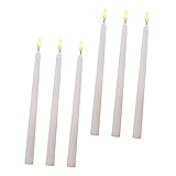 Angoily 6er Set Flameless LED Stabkerzen Batteriebetriebene Dekokerzen Für Fenster Hochzeiten Und Feiertage Flammenlose Kerzenbeleuchtung Für Stimmungsvolle Akzente