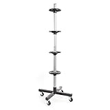 Wiltec Felgenbaum Fahrbar Reifenständer Reifenbaum Felgenständer Reifenwagen bis 225 mm Reifen