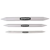 Derwent Papierwischer zum Mischen & Verwischen, 3er-Set, Reispapier, Paper Stump, Professionelle Qualität, 2300561
