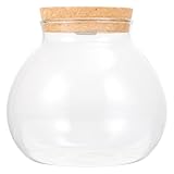 Balacoo Kork Micro Landschaft Ökologischen Flasche Klar Glas Anlage Terrarium Container Fisch Tank Runde Glas Aquarium Ball Nacht Lichter Geschenk