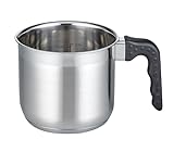 ELO 12814 Milchtopf m.Ausg. 14 cm Serie Turmalin, Induktion, Edelstahl satiniert, rutschfester Kunststoffgriff, mit Literskala und Öl-Dosier-System