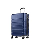 OLIXIS Gepäck-Set, 20/24/28 Zoll Hartschalenkoffer mit Spinnrollen, leichtes ABS-Hartschalen-Reisegepäck, TSA-zugelassenes Schloss, erweiterbares Handgepäck, Kariertes Gepäck für Business & Reisen