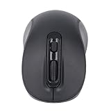 Plyisty 2,4 GHz Wireless Maus Dual -Modus Wiederaufladbare Ruhige Optische Maus mit Empfänger für Tablet -Laptop -PC (Black)