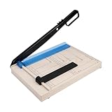 Giwnhvx Papierschneider, A4-Schnittlänge, Leichter Trimmer, Papierschneider, Schiebeetiketten, Fotokarton, Basteln für Zuhause oder das Büro