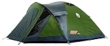 Coleman Darwin 4+ Zelt, 4 Personen, 4 Mann Zelt, Igluzelt, Festivalzelt, Leichtes Kuppelzelt mit Vorzelt, Wasserdicht WS 3.000 mm, Grau