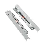 Unterflurführungen Bodenmontage Schubladenschienen,1 Paar Schubladenauszüge Schubkastenauszug Vollauszug, 180 mm Teleskopschienen für Die Bodenmontage (20cm)