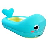 Aufblasbarer Kinderpool – Umweltfreundlicher PVC-Rahmenpool, faltbarer Reise-Badewannensitz, sicheres rutschfestes Einweichen für Kleinkinder, leichter tragbarer Pool für Babys, J