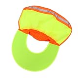 Mikikit 1 Stück Hochsichtbarer Schutzhelm mit Reflektierendem Sonnenschutz Duck Tongue Safety Helmet Temperaturblocker für Outdoor Aktivitäten Neon Gelb