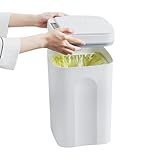 Automatic Mülleimer mit Deckel, 16L Intelligenter Abfalleimer mit Automatischem Sensor Küche Kunststoff Wasserdicht Abfallsammler für Wohnmobil, Küchenschrank, Badezimmer