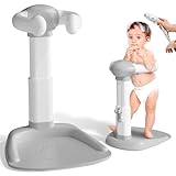 COOSEYA Baby Badewanne Stand – Einstellbarer Baby-Duschständer mit AntiRutsch-Basis, Hug Badeturm für Selbstaufstehen, ideal für Säuglinge und Kleinkinder zum Baden, Windeln wechseln Baby Shower Stand