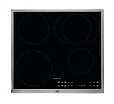 AEG IKB6431AXB Autarkes Kochfeld / Induktion / Hob²Hood / 60 cm / Edelstahlrahmen / 4 Kochzonen / Powerfunktion / Kindersicherung