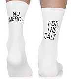 TODO Fahrradsocken Herren. Rennrad Socken Herren. Motiv Fahrrad-Socken Herren, Lustige Radsocken Herren (No Mercy For the Calf 43-46)