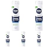 NIVEA Sensitive Rasiergel, 200 ml 81740 (Packung mit 5)