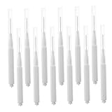 Ipetboom 12 Stück Teiliges Interdentalbürsten für Zahnreinigung Weiche Borsten für Plaqueentfernung und Zahnfleischgesundheit Sicher für und Zahnpflegegeräte Weiß