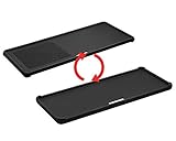 EndersGuss-Wende-Platte 1/3 für Enders Gasgrill CHICAGO NEXT 3 und CHICAGO NEXT 3 R TURBO, 1/3 Grillfläche, Gusseisen, Grill Zubehör, Grillplatte, massive Gussplatte ist beidseitig nutzbar, #7899