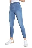 CityComfort Jeggings Damen Stretch, Skinny High Waist Jeans Damen Bequem & Dehnbar (Blau Waschen, 34-36 EU)