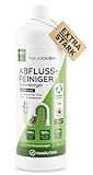 hauszauber® - Abflussreiniger [EXTRA STARK] 1000 ml - Löst Speisereste, Öle, Fette & Haare - Profi Rohrreiniger für Badewanne, Waschbecken, Dusche, Siphon, Bad und Küche - Abflussfrei & Haarweg