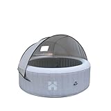 Home Deluxe - Outdoor Whirlpool Sonnendach AQUASUN - für Splash und Drop -125 x 185 x 140 cm, Farbe: Grau