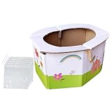 CORHAD Faltbarer aus Sicherem Papier mit Plastikbeuteln Tragbar für Reisen Auto Outdoor Stabil Geruchlos Kompakt und Einfach Mitzunehmen